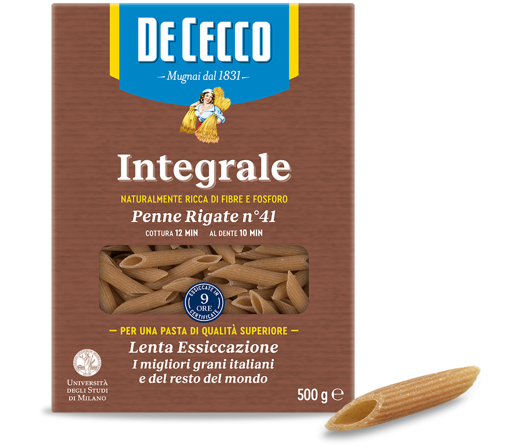 Food Items - Paste integrale De Cecco, Penne Rigate nr. 41, 500 g
