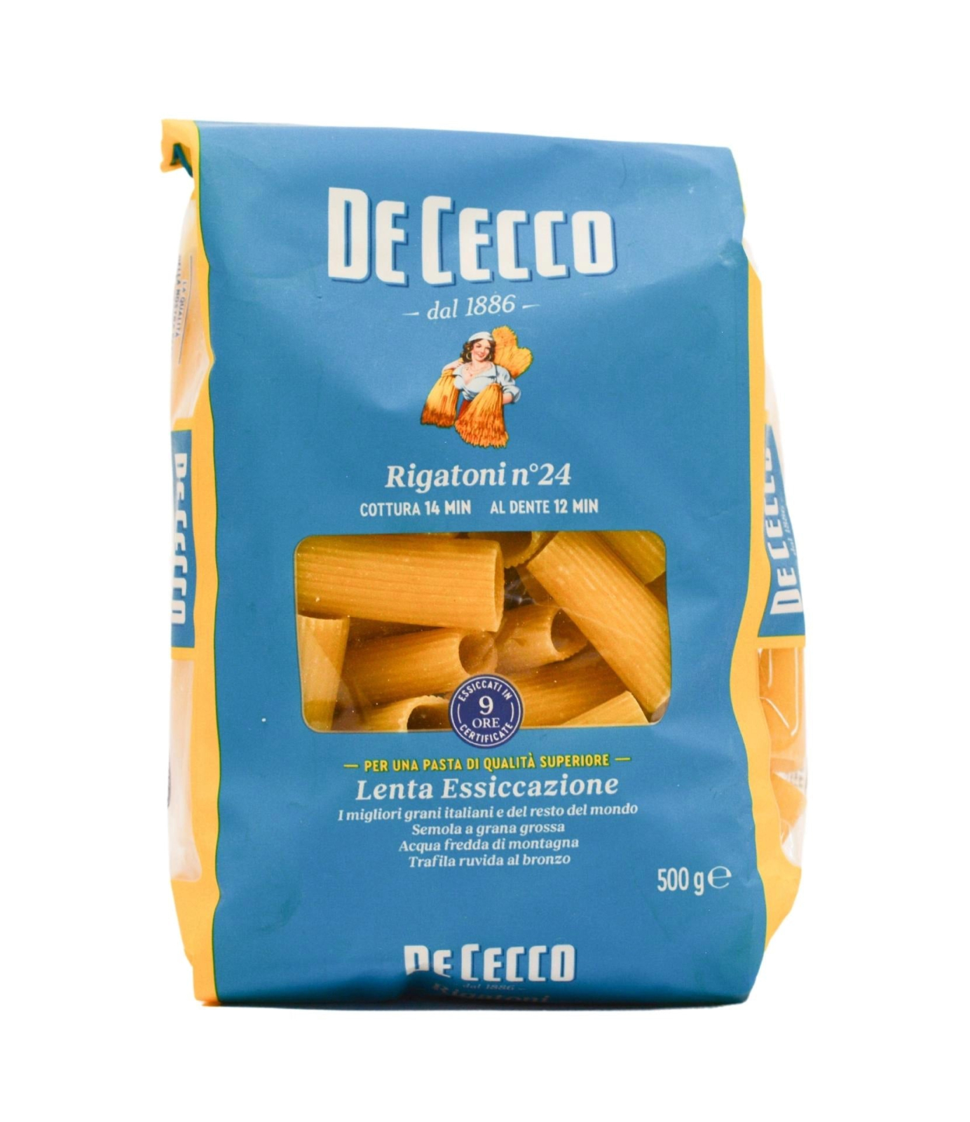 Pasta & Noodles - Paste Rigatoni nr 24,De Cecco,1 kg