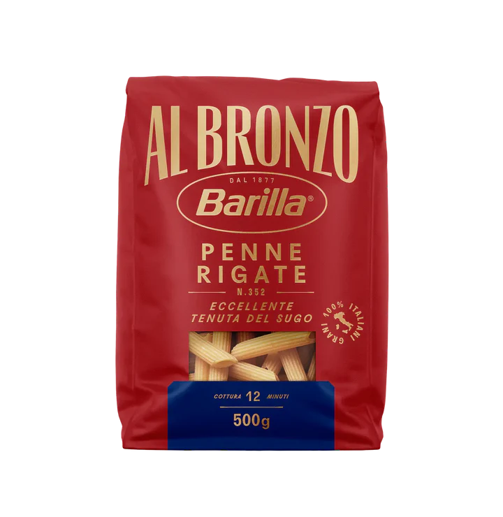 Pasta & Noodles - Penne Rigate Al Bronzo, Barilla, 500g