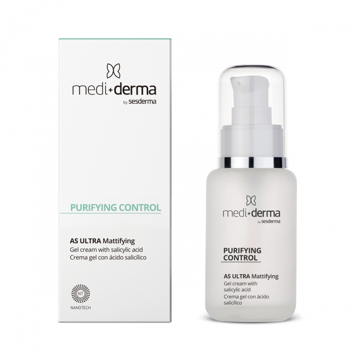 Acnee - Mediderma PURIFYING CONTROL Gel Crema Anti Acnee cu Acid Salicilic 50 ml