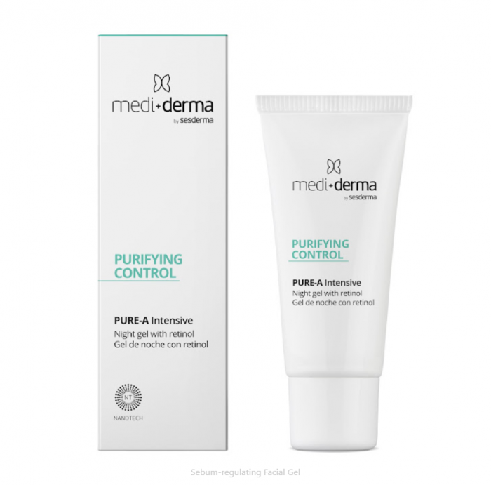 Acnee - Mediderma PURIFYING CONTROL Pure-A Intensive Gel Anti Acnee cu Retinol 30 ml