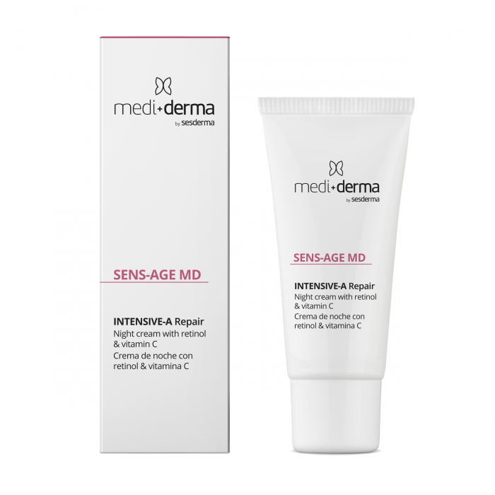 Retinoizi - Mediderma Sens Age MD Crema Intensiva de Noapte cu Retinol si Vitamina C 30 ml