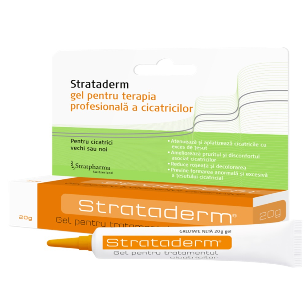 Îngrijire post tratamente - Strataderm, 20 g Gel Siliconic pentru Terapia Profesională a Cicatricilor