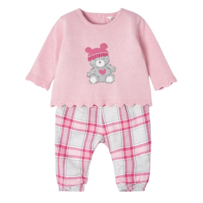 Haine  Incaltaminte Accesorii - Set Roz 2piese pentru nou-nascut ECOFRIENDS - Mayoral  6-9 luni