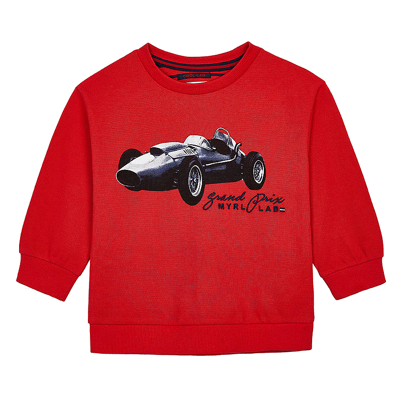 Haine  Incaltaminte Accesorii - Tricou maneca lunga - Grand Prix - Rosu - Mayoral 4 ani