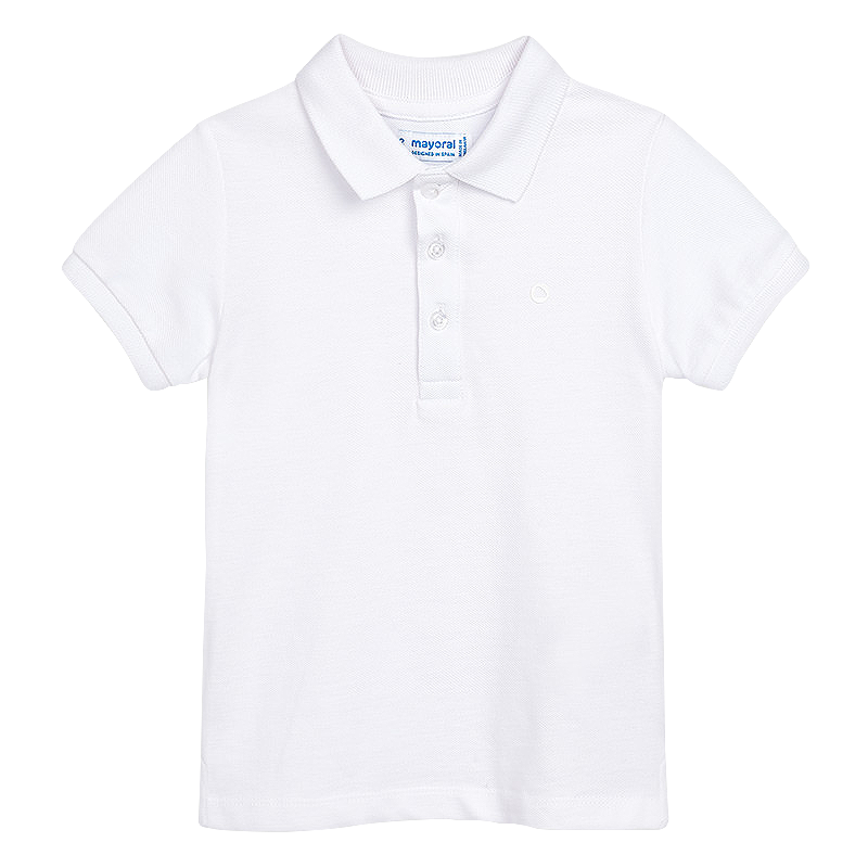 Haine  Incaltaminte Accesorii - Tricou polo clasic cu maneca scurta - Alb  - Mayoral 9 ani